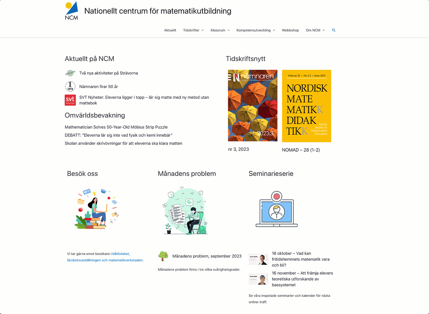 NCM startsida loop