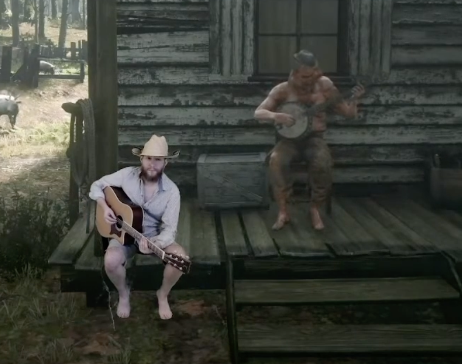 Playing Banjer in Butcher Creek (RDR2)